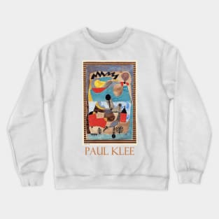 Castle Landscape with Black Lightning (1920) by Paul Klee Crewneck Sweatshirt